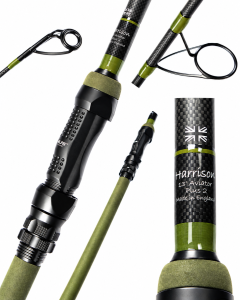 Harrisons Aviator Plus 2 Custom Rod | 13ft 3.75lb 50mm | Olive Duplon | Alps Seat | Ti Forged Rings