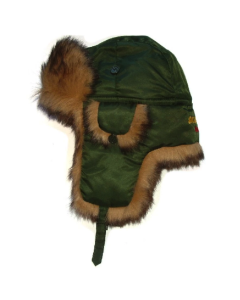 Skee-Tex Faux Fur Hat Green | Waterproof Winter Fishing Hat