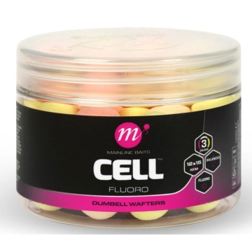 Mainline Cell Fluro Dumbell Wafters 12x15 PYW Mix