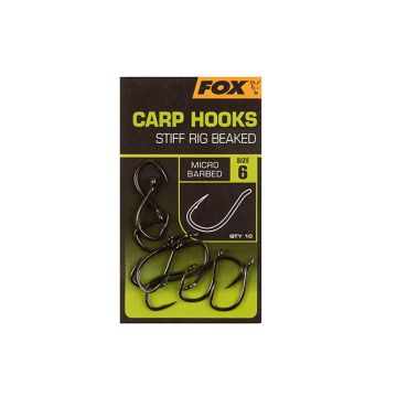 Fox Carp Hooks Stiff Rig Beaked