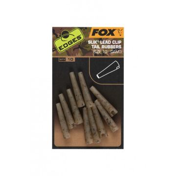 Fox Edges Camo Size 10 Slik Lead Clip Tail Rubber