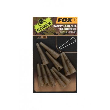 Fox Edges Camo Size 7 Safety Lead Clip Tail Rubbers