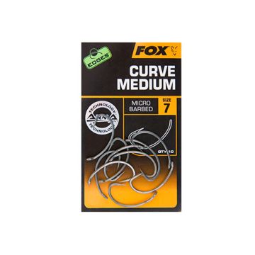Fox Edges Curve Shank Medium Hooks