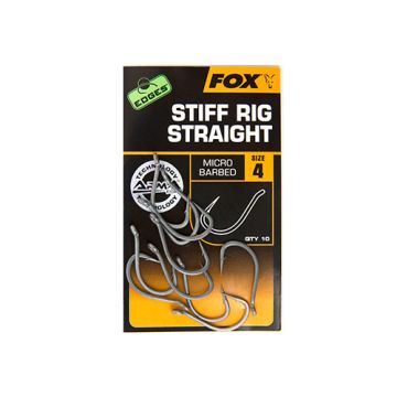 Fox Edges Stiff Rig Straight Hooks