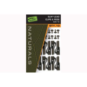 Fox Naturals Slik Lead Clips and Pegs Size 10