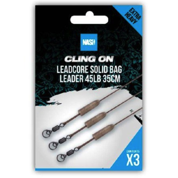 Nash Cling On Leadcore Solid Bag Leaders 35cm