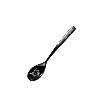 Carplife Black Stainless Steel Etched Tea Spoon