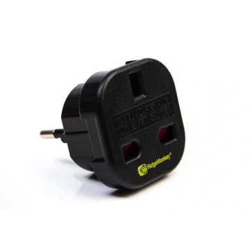 Ridgemonkey Vault UK 3 Pin To EU2 Pin Travel Adaptor