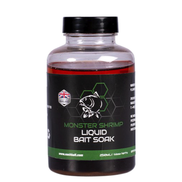 Nash Monster Shrimp Liquid Bait Soak 250ml