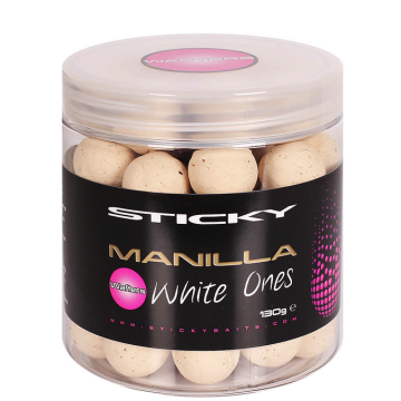 Sticky Baits Manilla White Ones Wafters 16mm