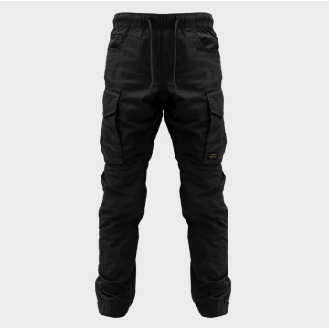 Kumu Utility Cargo Trousers Black