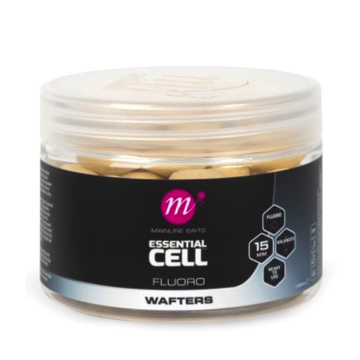 Mainline Baits Essential Cell Fluoro White Wafters 15mm