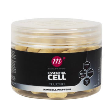Mainline Baits Essential Cell White Fluoro Dumbell Wafters 12x15