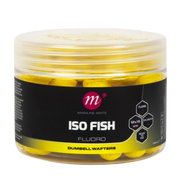 Mainline Baits ISO Fish Fluoro Dumbell Wafters Yellow 12x15mm