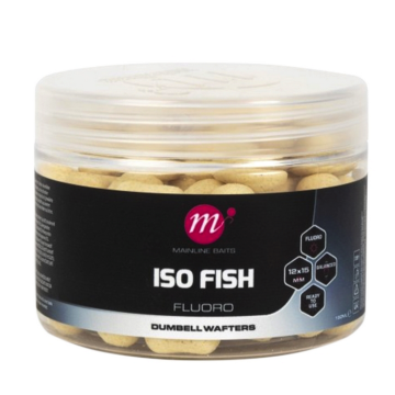 Mainline Baits ISO Fish Fluoro Dumbell Wafters  White 12x15mm