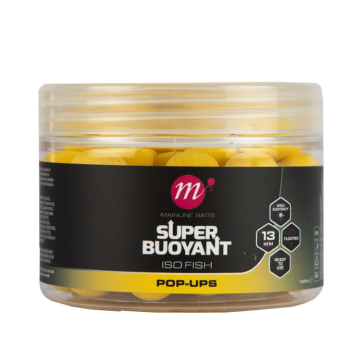 Mainline Baits Super Buoyant Yellow ISO Fish Pop-Ups 13mm