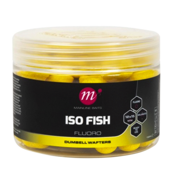Mainline Baits ISO Fish Fluoro Yellow Dumbell Wafters 12x15mm