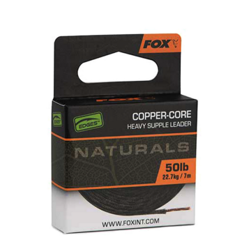 Fox Naturals Copper-Core Supple Leader 50lb 7M