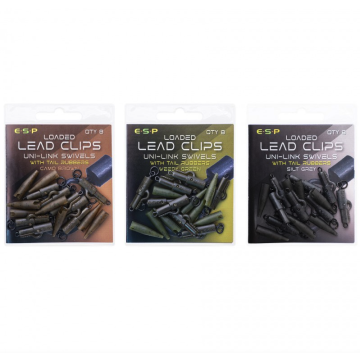 ESP Lead Clips Uni-Link Swivels inc Tail Rubbers