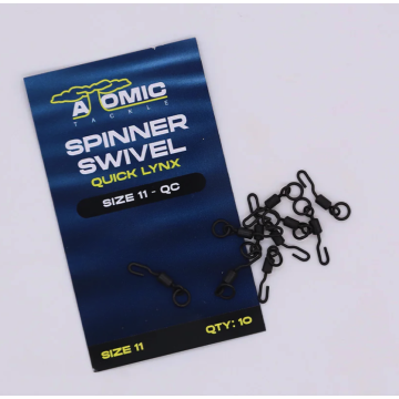 Atomic Tackle Quick Lynx Spinner Ring Swivel Size 11