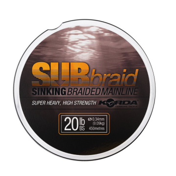 Korda Sub Braid Mainline - 20lb 0.34mm 450m