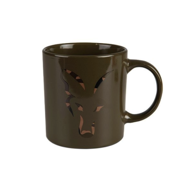 Fox Green and Camo Head Ceramic Mug
