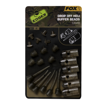 Fox Edges Camo Drop Off Heli Buffer Bead Kit x6