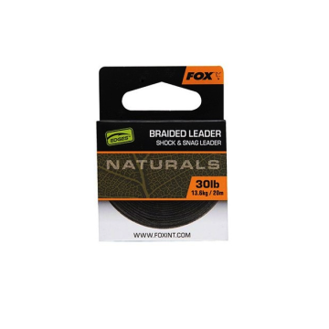 Fox Naturals Braided Leader 20M - 50lb/22.7kg