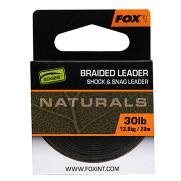 Fox Naturals Braided Leader 20M - 40lb/18.1kg