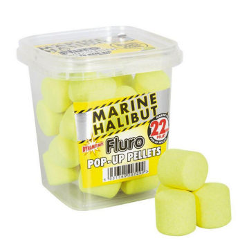 Dynamite Catfish Marine Halibut Fluoro Pop-Up Pellets 22mm