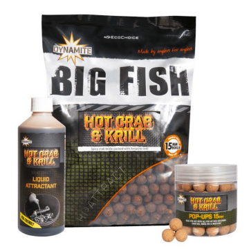 Dynamite Baits Big Fish Hot Crab and Krill 15mm Boilie 1.8kg