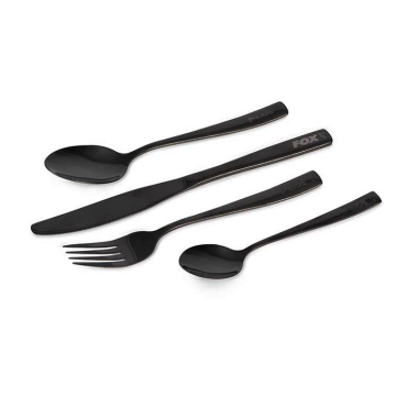 Fox Cookware Black Stainless Cutlery Set