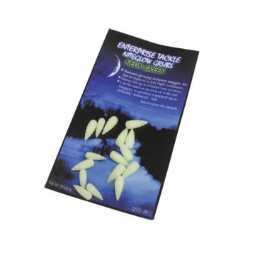 Enterprise Tackle Nite Glow Grubs Neon Green