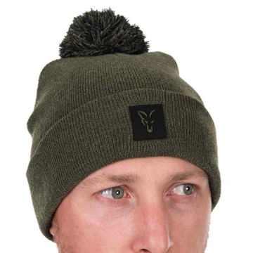 Fox Collection Bobble Hat Green/Black