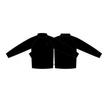 Korda Mock Neck Thermal LS Shirt Black