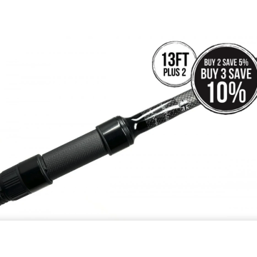 Harrison Aviator Plus 2 Carp Rod - 13ft Raven Edition - Abbreviated Handle with Minima Guides