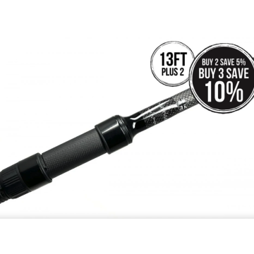 Harrison Aviator Plus 2 Carp Rod - 13ft Raven Edition - Full Shrink Handle with Minima Guides