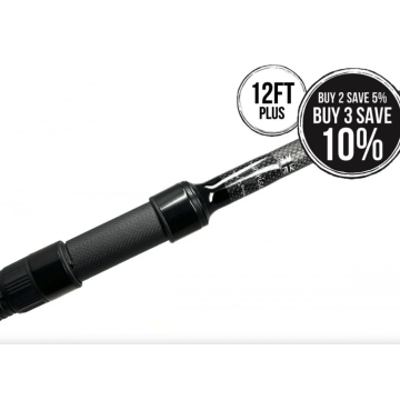 Harrison Aviator Plus Carp Rod - 12ft 6" Raven Edition - Abbreviated Handle with Minima Guides