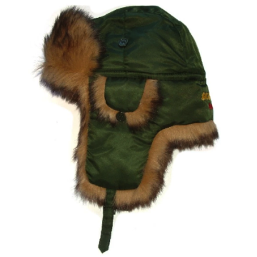 Skee-Tex Faux Fur Hat Green | Waterproof Winter Fishing Hat