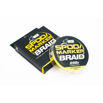 Nash Spod / Marker Braid 25lb 300m - Hi Viz Yellow