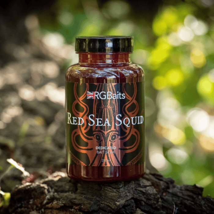 RG Baits Red Sea Squid Bait Soak 250ml | Squid Carp Bait Booster