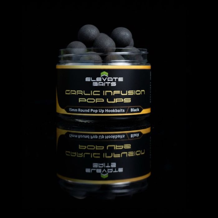 Elevate Garlic Infusion 15mm Natural Pop-Ups | Black Carp Pop Ups