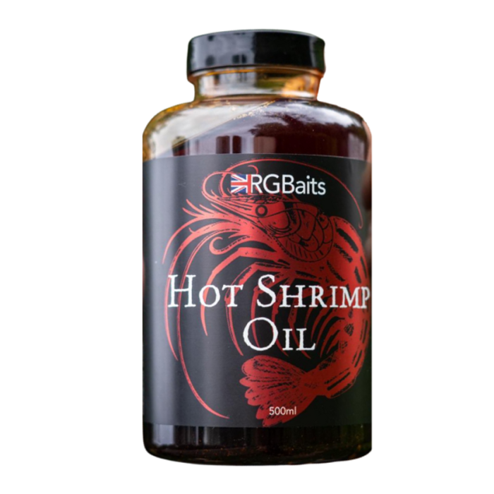 RG Baits Hot Shrimp Oil 500ml | Natural Carp Bait Liquid