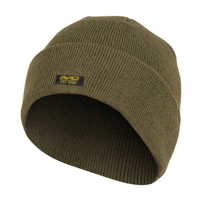 Avid Minimal Beanie Hat Green | Carp Fishing Hat