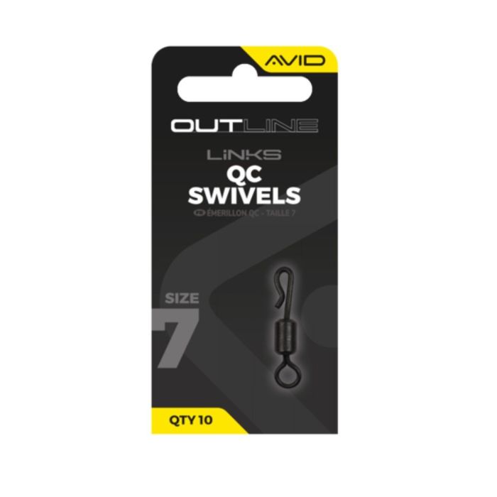 Avid Outline QC Swivel Size 7 | Quick Change Carp Swivels