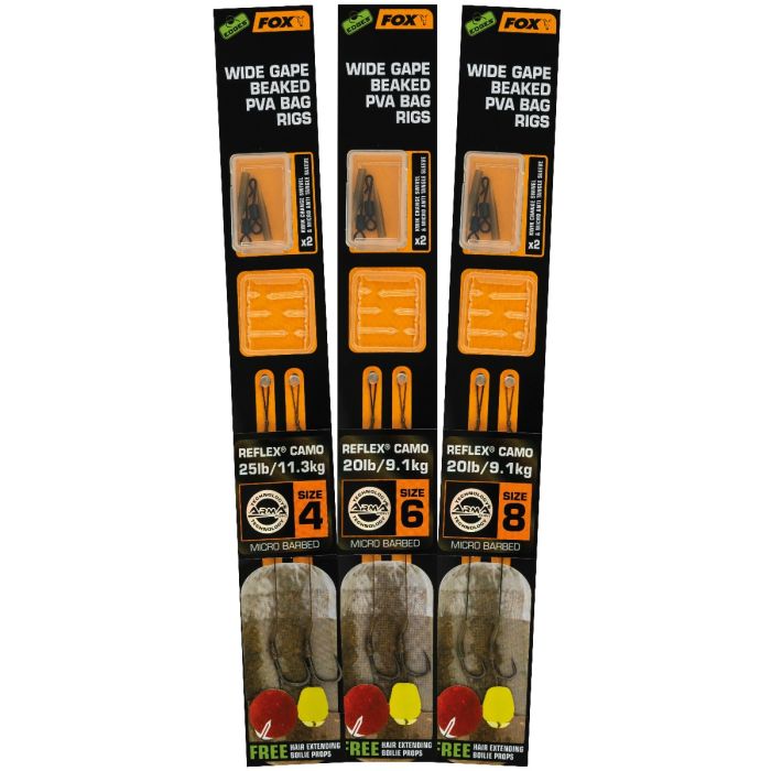 Fox Edges Wide Gape Beaked PVA Bag Rigs