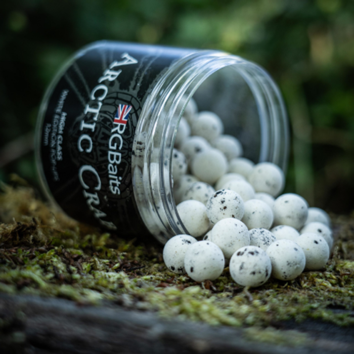 RG Baits Arctic Crab White Edition Pop-Ups & Booster | 15mm