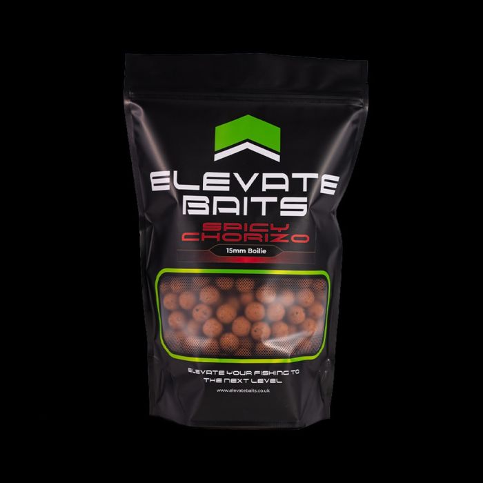 Elevate Baits Spicy Chorizo Boilies 5kg | All-Season Carp Hookbaits