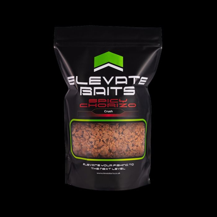 Elevate Baits Spicy Chorizo Crush 1kg | Carp Feed & Groundbait