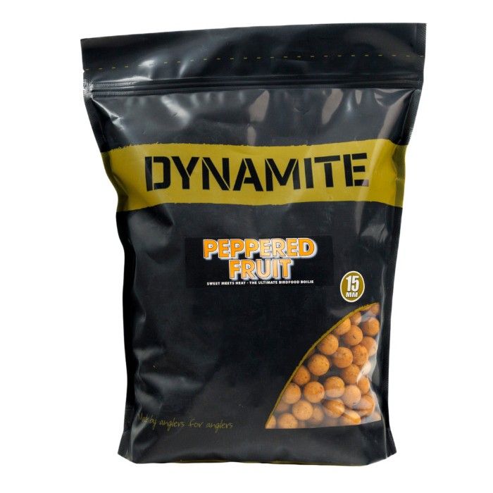 Dynamite Peppered Fruit Boilies | 15mm 5kg